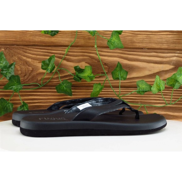 Flojos Sz 6 M Black Flip‎ Flop Synthetic Women Sandals - Picture 4 of 7